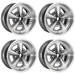 17IN Pontiac Rally II Cast Wheels Full Set w/Centercaps & Lug Nuts - PRW17GUN-RallyII-Kit-PRW178GUN