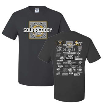 100Squarebody Auction Official T-Shirt - Charcoal  