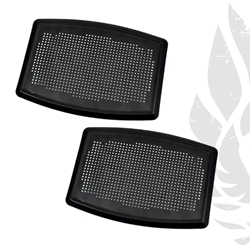 1970-81 Trans Am Firebird 6x9 Speaker Grilles Flat Edge with Mounting Studs  