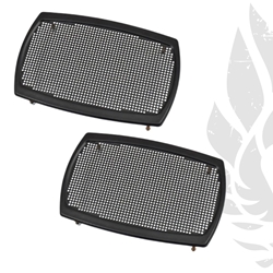 1970-81 Trans Am Firebird 6x9 Speaker Grilles Rounded Edge with Mounting Studs 