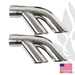 1976-1981 Trans Am Performance Exhaust 3" to Dual 3" Stainless Split Tips - CP-1510-29-3"