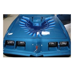 1978-1980 Pontiac Trans Am Blue Red Gold Decals Kit Bird 