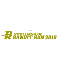 2019 Bandit Run Decal Silver & Gold 