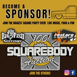 2022 - 100Squarebody Truck Auction Sponsorship 