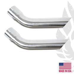 70-76 Trans Am Firebird 2.5" to 2.5" Slip-Fit Stainless Exhaust Tips EXTENSIONS 