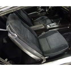 79 80 Firebird Trans Am Custom Cloth Hobnail Seat Covers Full Set Front & Rear 