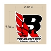 Bandit Run Decal BR 6"x7" Vinyl 
