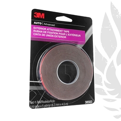 Exterior Attachment Tape by 3M for Color Molded Fender Flare Rubber Welting 