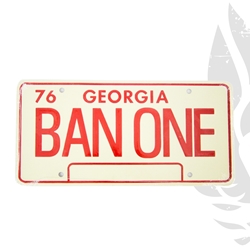 Smokey and the Bandit Trans Am BAN ONE License Plate 